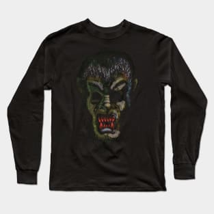 Dark-eyed Wolf Man Long Sleeve T-Shirt